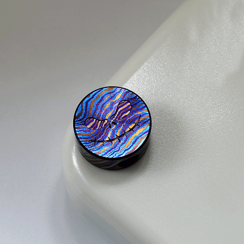 Titanium Timascus Knife Lanyard Bead Pendant Necklace Zipper Head EDC DIY Access - Picture 23 of 24
