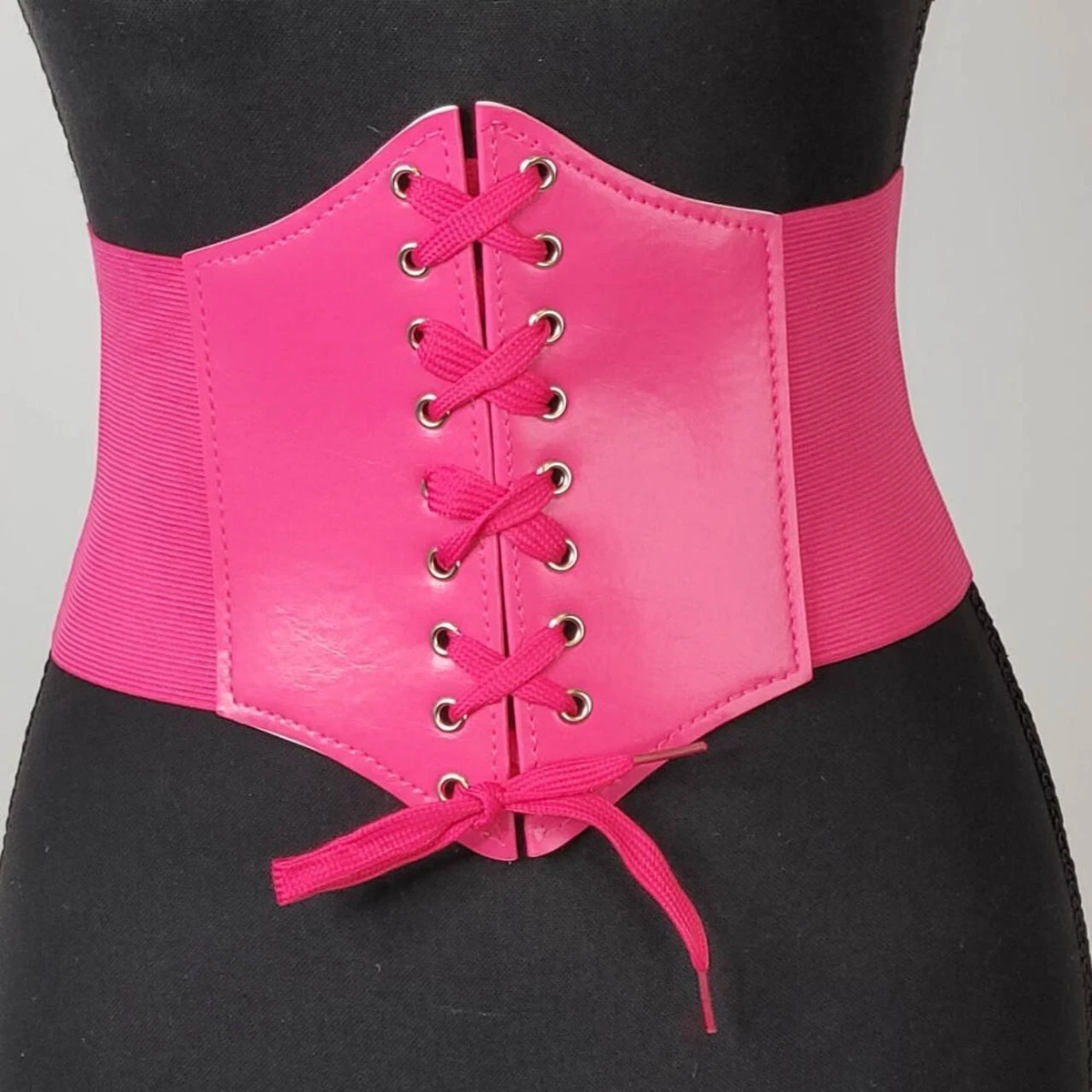 Women beautiful form-fitting lace-up Corset Belt Pink