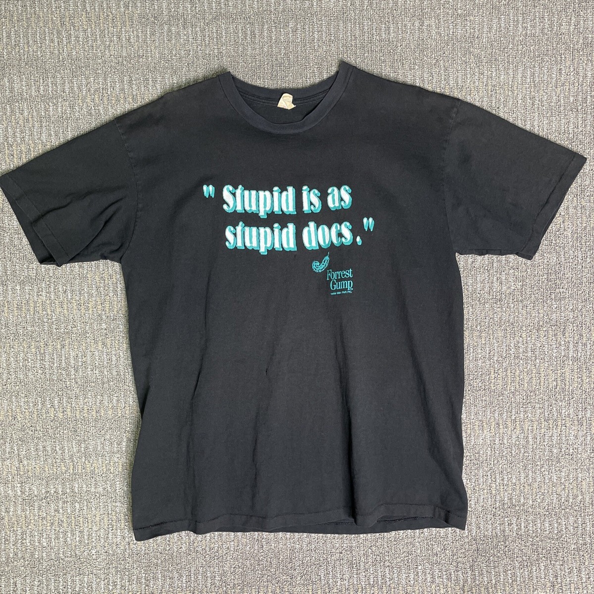 Vintage 1994 Forrest Gump Stupid Is As Stupid Does Men's XL T