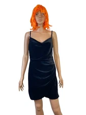 Akira Woman Paradise Found Black Velvet Mini Dress Size M New