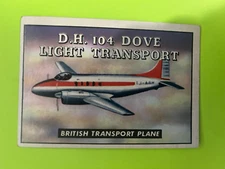 1952 Topps Wings #170 D.H. 104 Dove Light Transport Vg