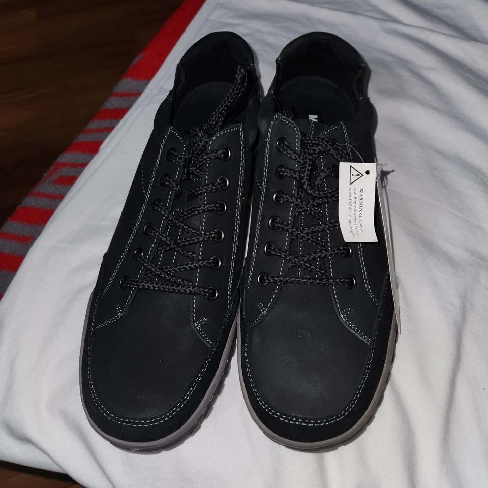 NUEVO con etiquetas Zapatillas Hombre Talla 13 Muk Luks Cuero Vaca Zapatos, Ideal para Trabajo Foto 4 de 4