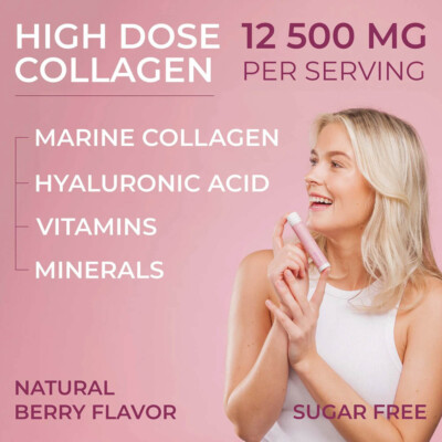 Swedish Collagen Deluxe Shots 12.500mg Marine Collagen 60 Liquid