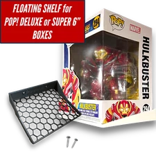 Floating Shelves for Funko Pop! DELUXE Box or 6-inch Pop Box | Includes screws