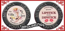 VILLA JOY Winnemucca NV  Metal Cathouse Coin get some lipstick on your Dipstick