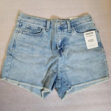 GIRLS Teens Denim Signature Levi Strauss Heritage High Rise 3" Shorts 16 NWT