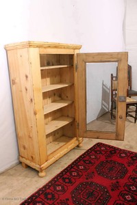 Antik Biedermeier Landhaus Vorratsschrank Küchenschrank Wurstschrank