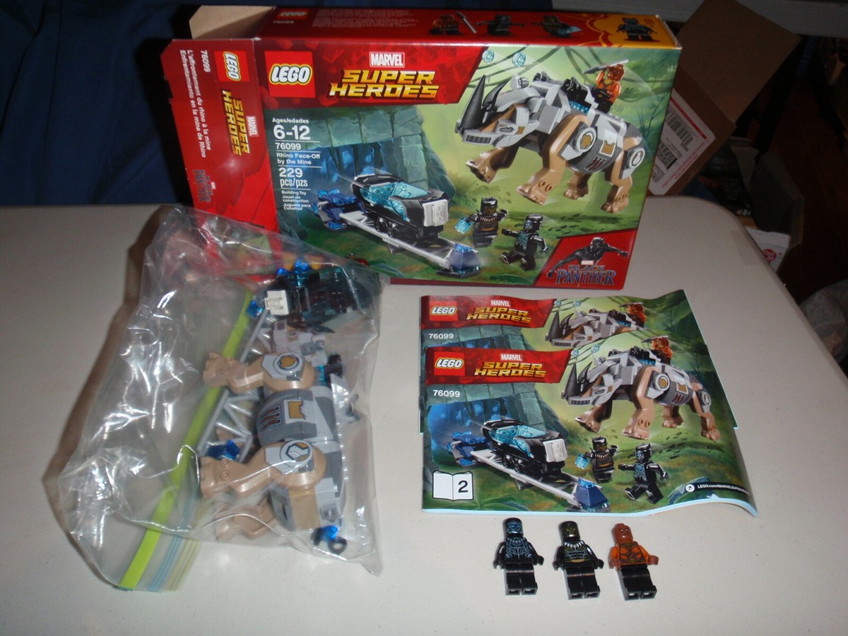 こう Lego 76099 Marvel Super Heroes Black Panther Rhino Face-off