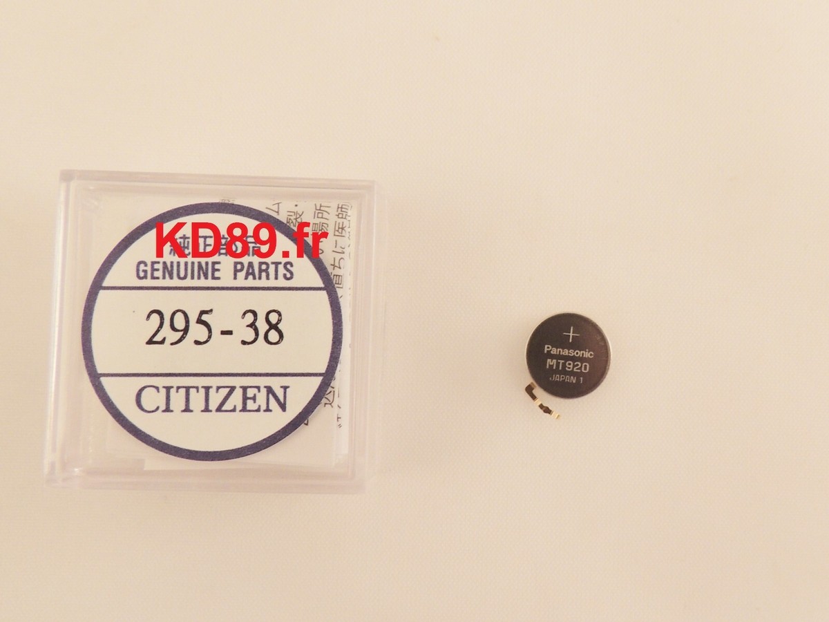 Original Citizen eco drive movement capacitor battery 295-38 C601