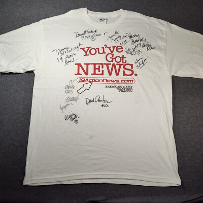 Vtg 19 Action News Cleveland Signed T Shirt | eBay