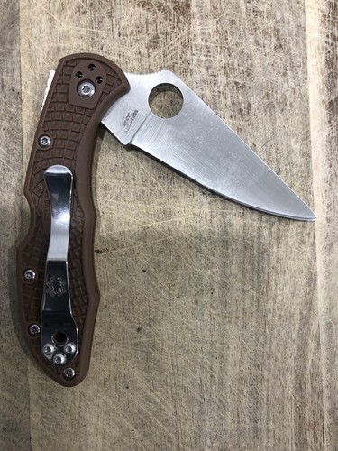 Outdoor Camping Hunting Lockback Folding Pocket Knife Delica 4 Spyderco - Picture 3 of 10