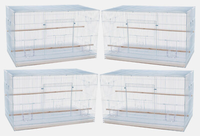 Lot of 4 Large Breeding Breeder Flight Cages Canaries Parakeets Aviaries Finches