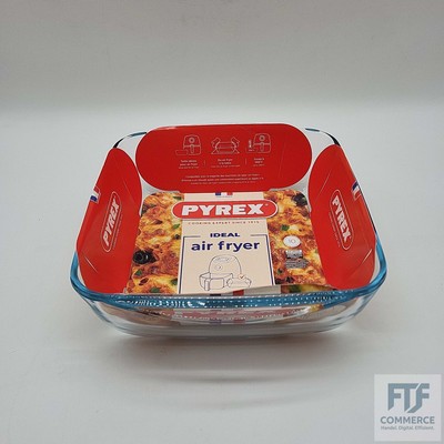 PYREX PREPWARE Quadratische Glasschale, 25 x 22 cm, 2,2 l