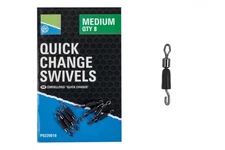 Preston Innovations Quick Change Swivels - Match Feeder Fishing - 8 Per Pack