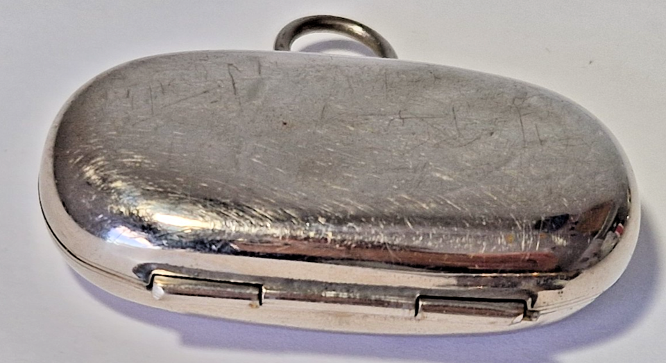 Metal Coin Rack ANTIQUE SILVERPLATE METAL DOUBLE SOVEREIGN HOLDER FOB COIN CASE | eBay UK