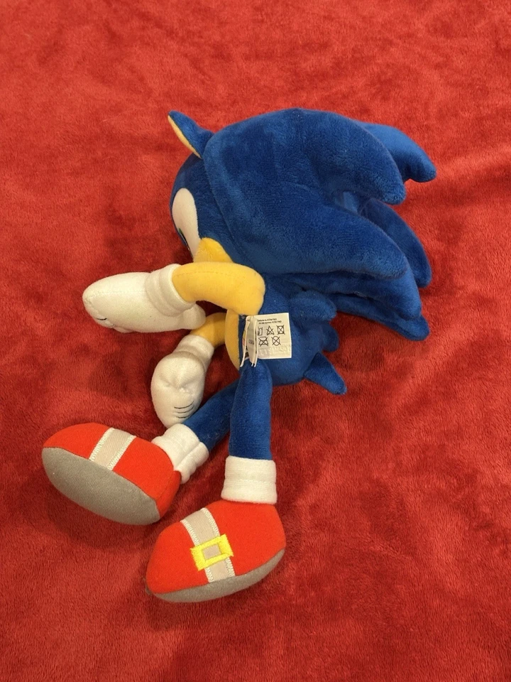 Sonic The Hedgehog TOMY 12 Plush Pointing Finger 2017 Toy Stuffed Animal Sega - Image 2 of 4