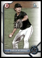 2022 Bowman Draft #BD-87 Karson Milbrandt
