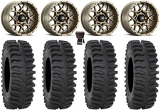 ITP Hurricane 14" Wheels Bronze 32" XT400 Tires Textron Wildcat XX