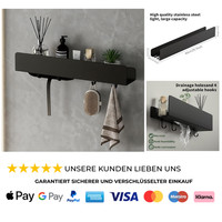 Duschablage Ohne Bohren, Badezimmer Organizer 40 Cm Duschablage Edelstahl
