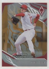 2019 Panini Chronicles Phoenix Neon Orange Prizm 14/17 Aaron Nola #13 z5b