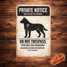 Home Yard Protected Warning Metal Tin Sign 8x12 Outdoor Wall Art Plaque