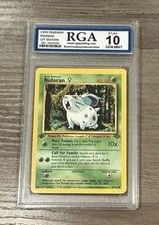 NIDORAN - RGA 10 Gem Mint Graded - 57/64 1999 Pokemon Jungle 1st Edition Poison