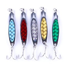 5pcs Jigging Spoon Fishing Lure Metal Casting...