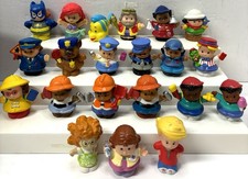 Fisher Price Little People Lot Of 21 Figures Disney Ariel  Flounder Batgirl