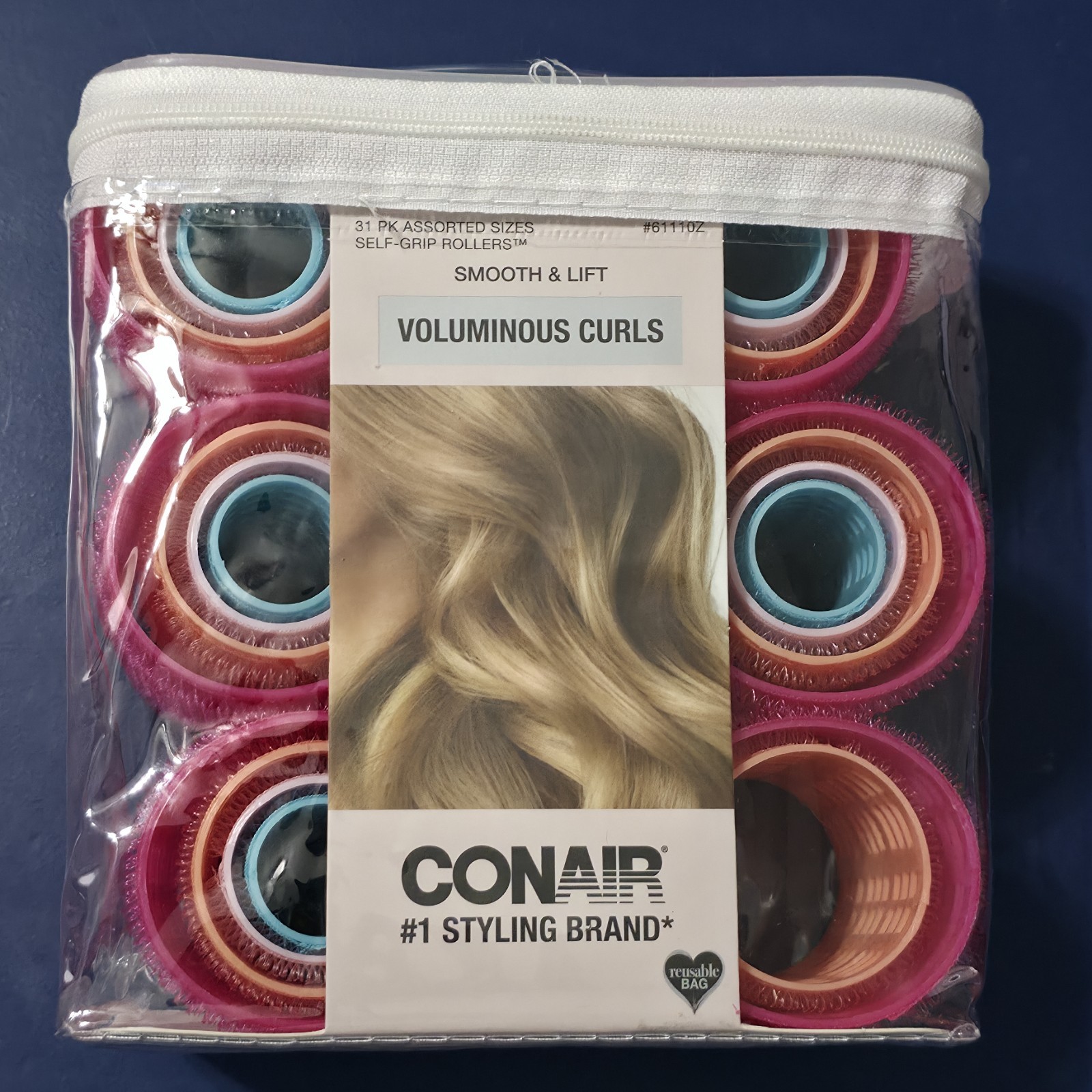 Conair Self-Grip Rollers, Assorted Colors, 31 Count