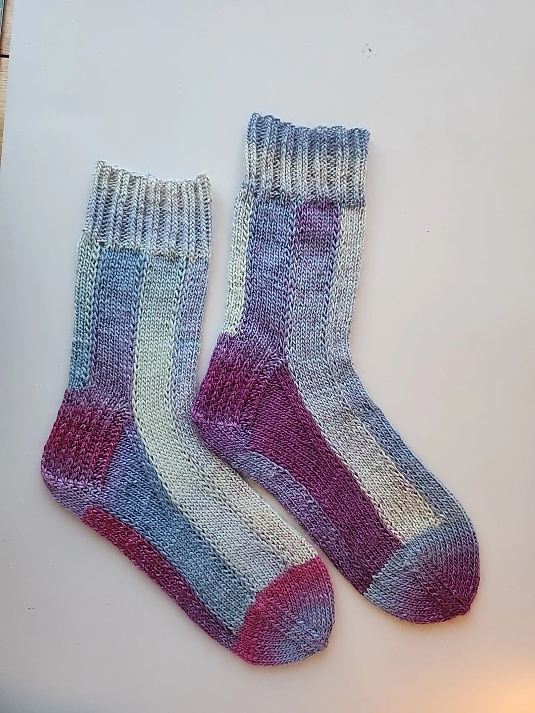 Hand Knitted Wool Socks Size 4-6 #104