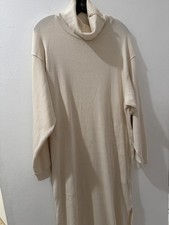 Free People Beach Georgie Lounge Oversized Midi Dress In Cream Size Small