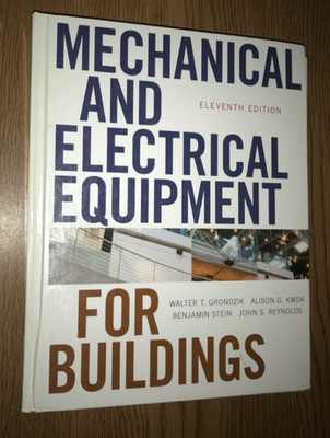MECHANICAL & ELECTRICAL EQUIPMENT FOR BUILDINGS HARDCOVER BOOK ELEVENTH EDITION
