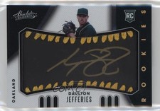 2021 Panini Absolute Black Gold 15/25 Daulton Jefferies #103 Auto 0n64