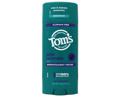 Tom's of Maine Wild Lavender Natural Deodorant, Aluminum Free, 3.25 oz