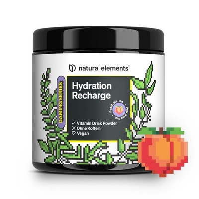 natural elements Hydration Recharge Peach Ice Tea   Gamer-Drink - Elektrolyte