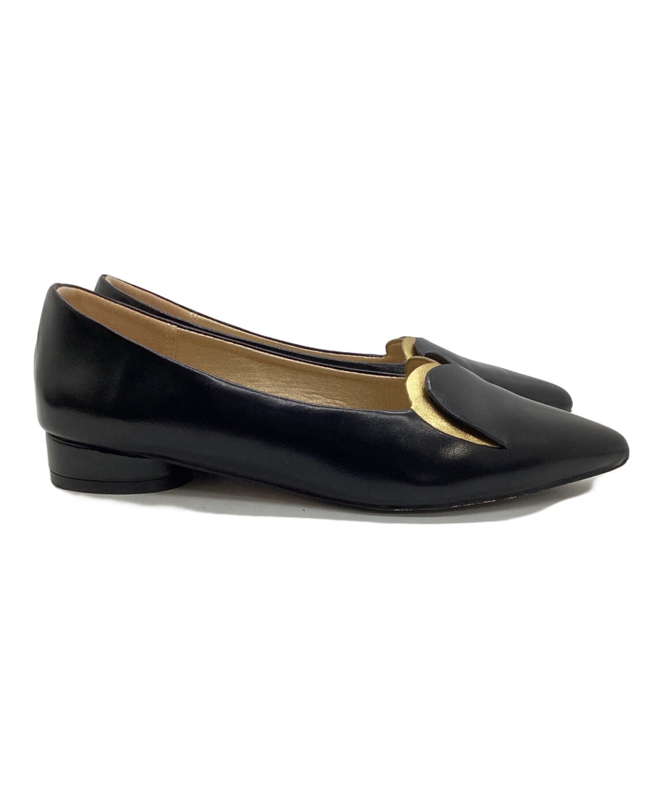 Ameri HEART MOTIF POINTED TOE PUMPS Black Size: S - image 3