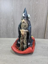Vintage 1996 The PAPER MAGIC GROUP BLOWMOLD Wizard HALLOWEEN DECORATION AS IS