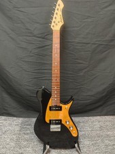 Aria Pro II JET BK 24F P-90 Black Electric Guitar Used Shipping from Japan