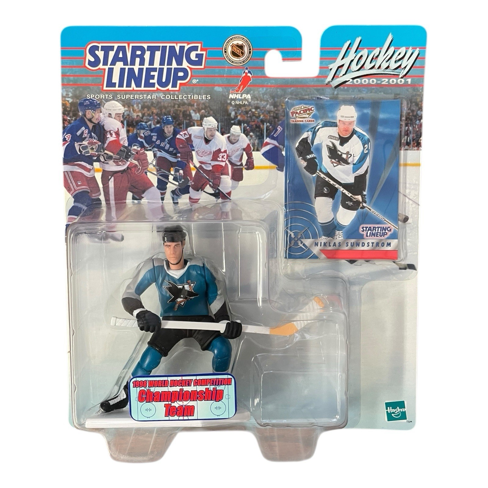 Niklas Sundstrom San Jose Sharks Hockey 2000-01 Starting Lineup Figure