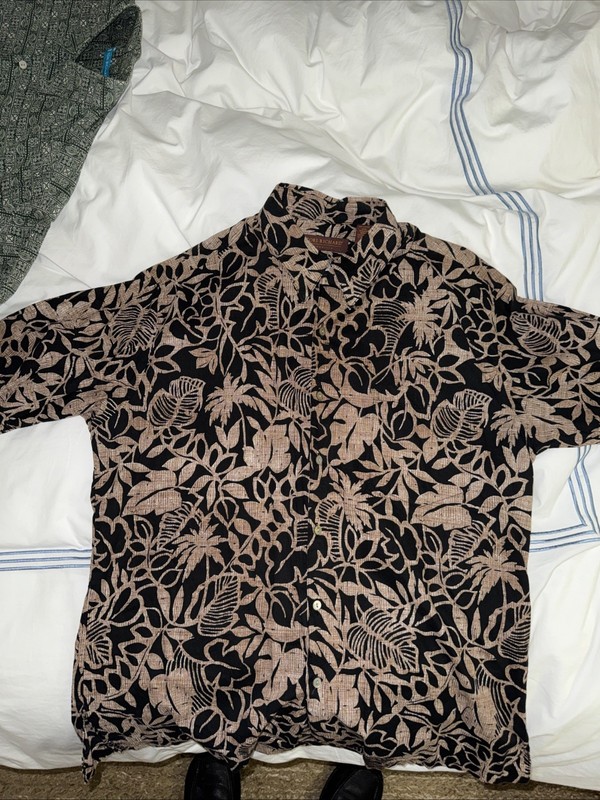 Tori Richard Men's Short Sleeve Hawaiian Shirt Medium, 100% Cotton Lawn