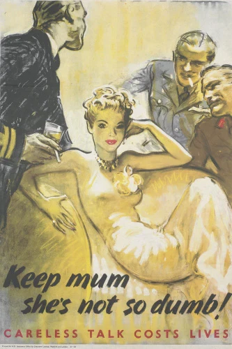 World War 2 Propaganda Vintage Classic Self Adhesive Vinyl Sticker