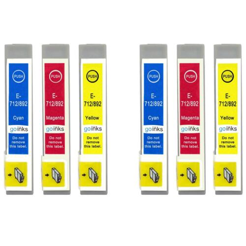 6 C/M/Y Ink Cartridges for Epson Stylus SX100, SX200, SX215, SX515W, SX600FW - Picture 1 of 5