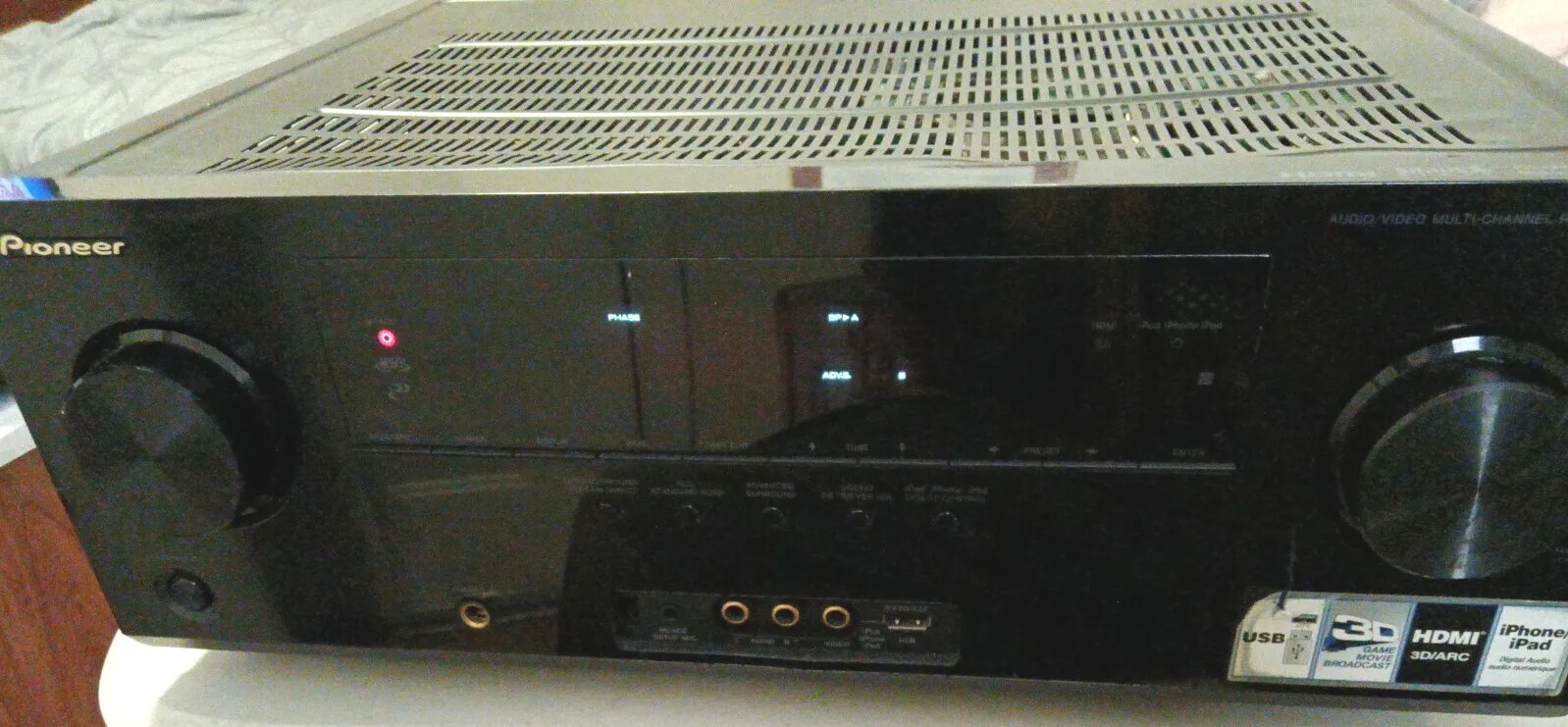 Pioneer VSX 821-K 5.1 Multi Channel   Surround Sound  AM/FM Receiver Works 