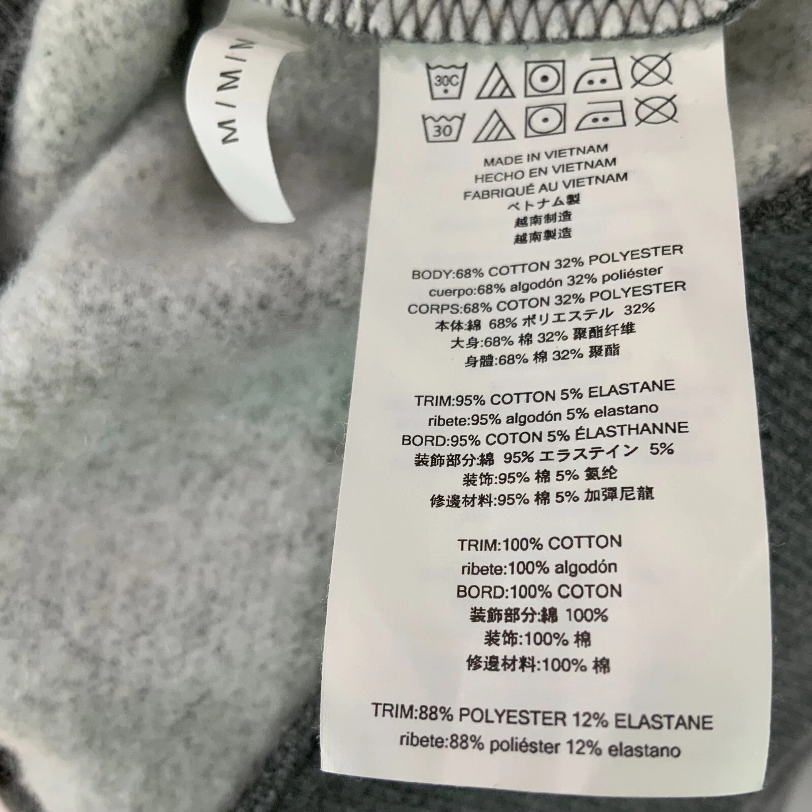 Felpa con cappuccio Michael Kors grigia manica lunga full zip coulisse taglia M