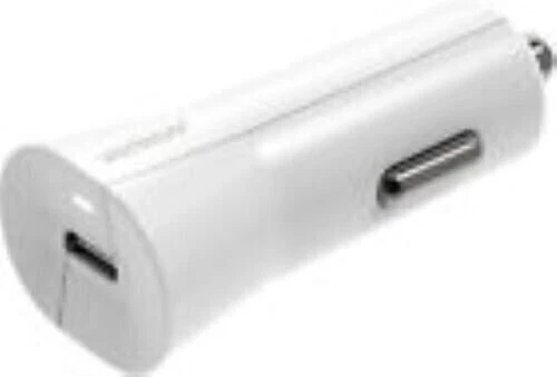 NOVO OEM Logotipo Verizon 27W USB Tipo-C Branco Adaptador Carregador Rápido de Carro - Imagem 3 de 3