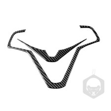 Real Carbon Fiber Interior Steering Wheel Panel Cover For Hyundai Veloster 12-17