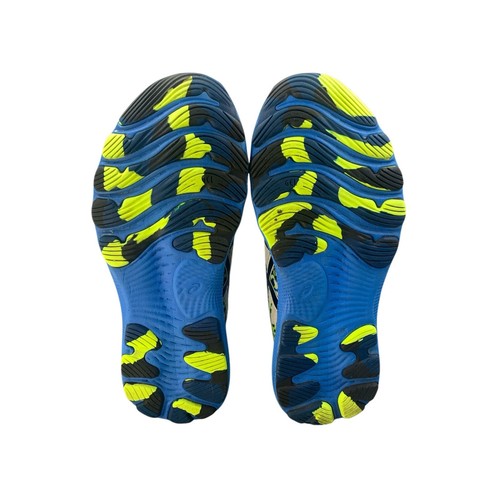 Scarpe da corsa ASICS Gel-Nimbus 24 - Uomo taglia US 7 (EU 40) - stampa giallo/blu - Foto 8 di 10