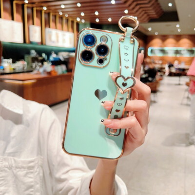 Cute Girly Heart Strap Phone Case For IPhone 16, 15, 14, 13, 12, 11, XS Lightweight Cute Girly Heart Strap Phone Case For IPhone 16, 15, 14, 13, 12, 11, XS Lightweight