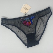 Agent Provocateur Nabina Black Multi Brief AP3 Medium NWT