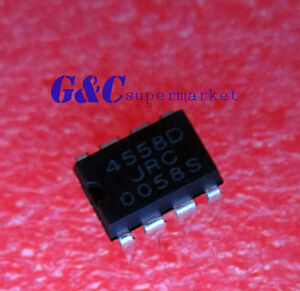 8 pin Low Power NEW 50pcs JRC4558D RC4558D 4558D OP AMP IC ICs DIP